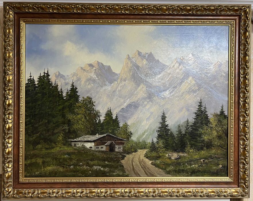 Картина без підпису художника "Під гірськими вершинами".