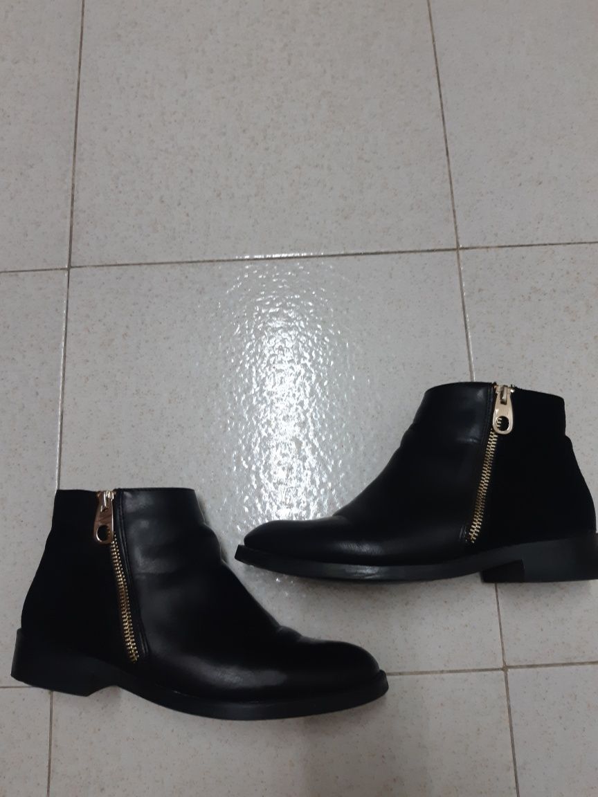 Botas pretas 38 Pull and Bear