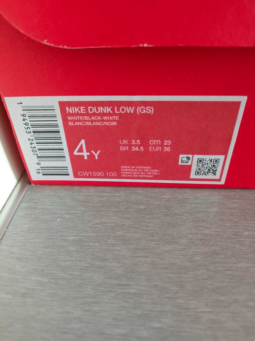 Buty Nike Dunk Low Panda Black White 36