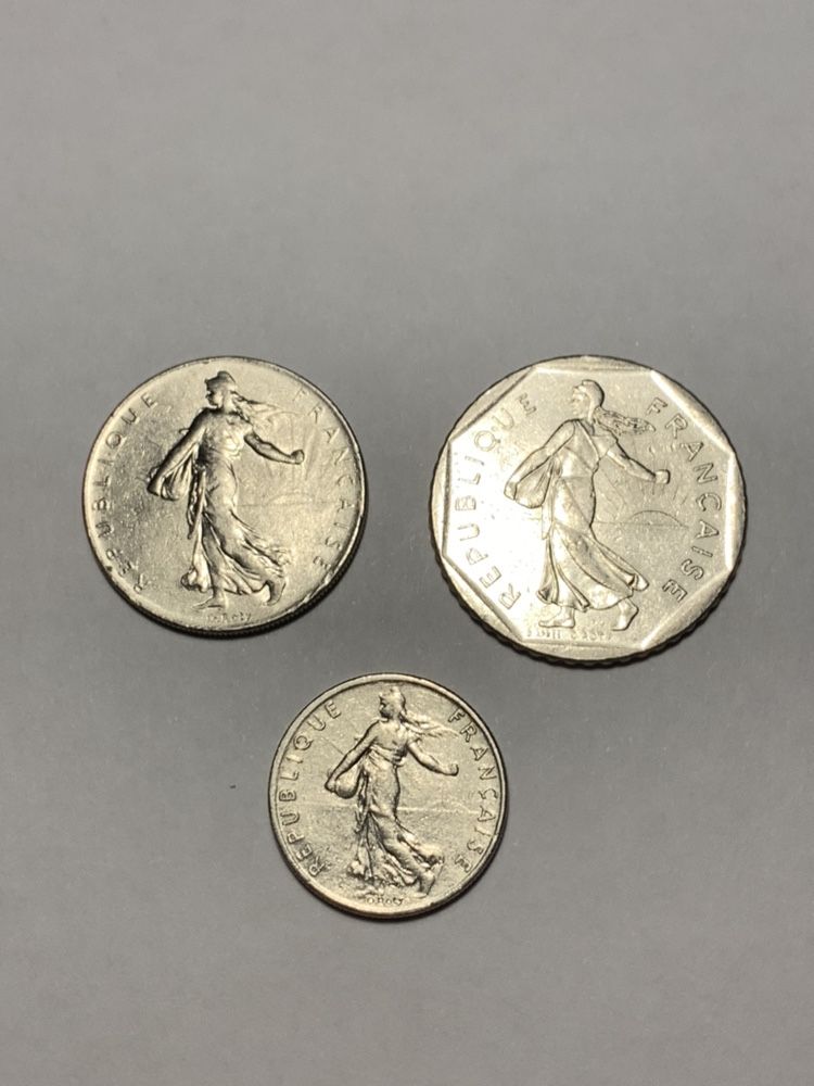 Moedas francos 1976