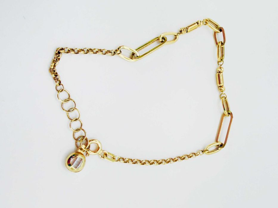 Nowa złota bransoletka PR.585 14K 20cm