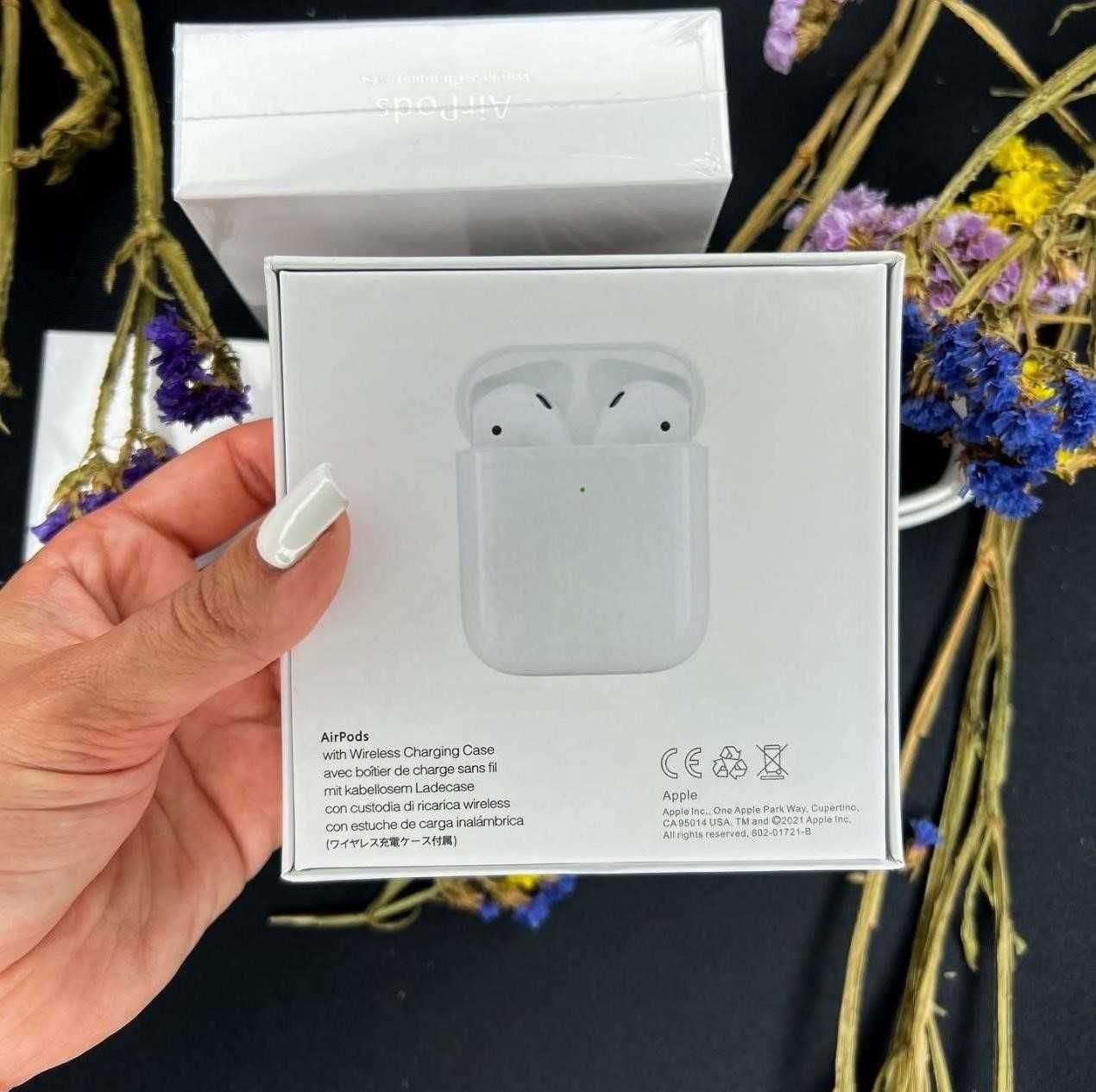 AirPods 2 Бездротові Навушники з шумоподавлінням +чохол