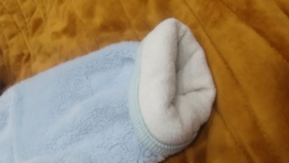 Kombinezon polarowy rozmiar 74 stan idealny niebieski miś zima