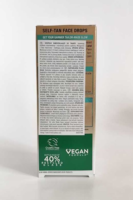 Kropelki samoopalające do twarzy Garnier Ambre Solaire Natural Bronzer