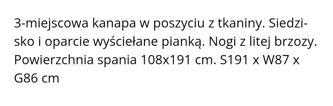 Wersalka z funkcją rozkładania - rozkładana