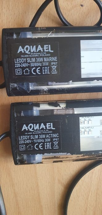 Lampa aquael leddy slim 36W do akwarium morskiego actinic