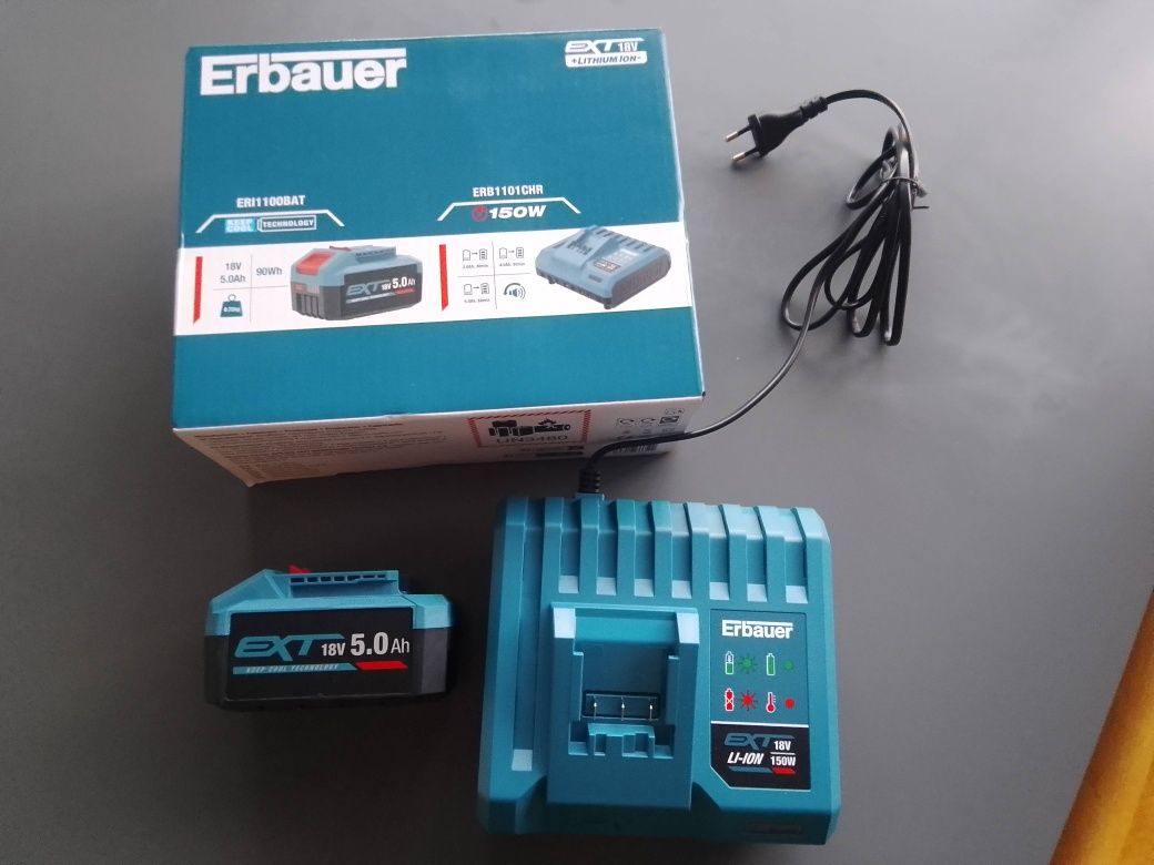 Akumulator 5Ah 18V plus ładowarka Erbauer