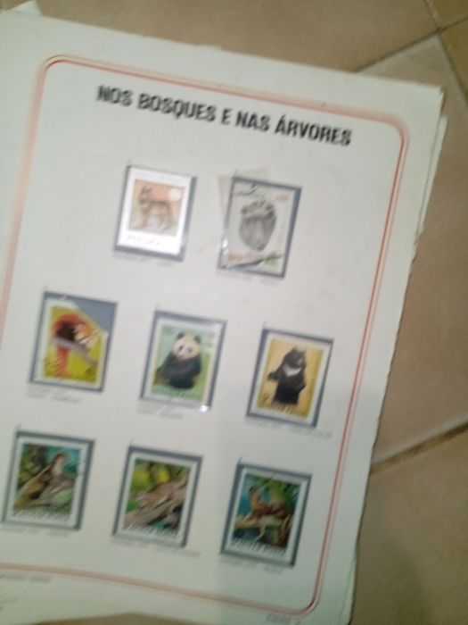 Selos álbum e folha album e dossier e não tem NR páginas certo