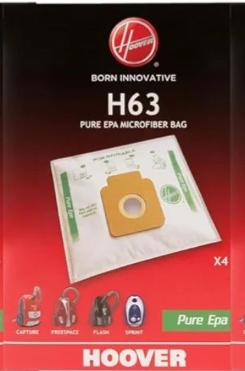 10 Sacos NOVOS de aspirador Hoover H63