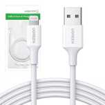 Niklowany kabel Lightning UGREEN MFi 1m US155(biały)