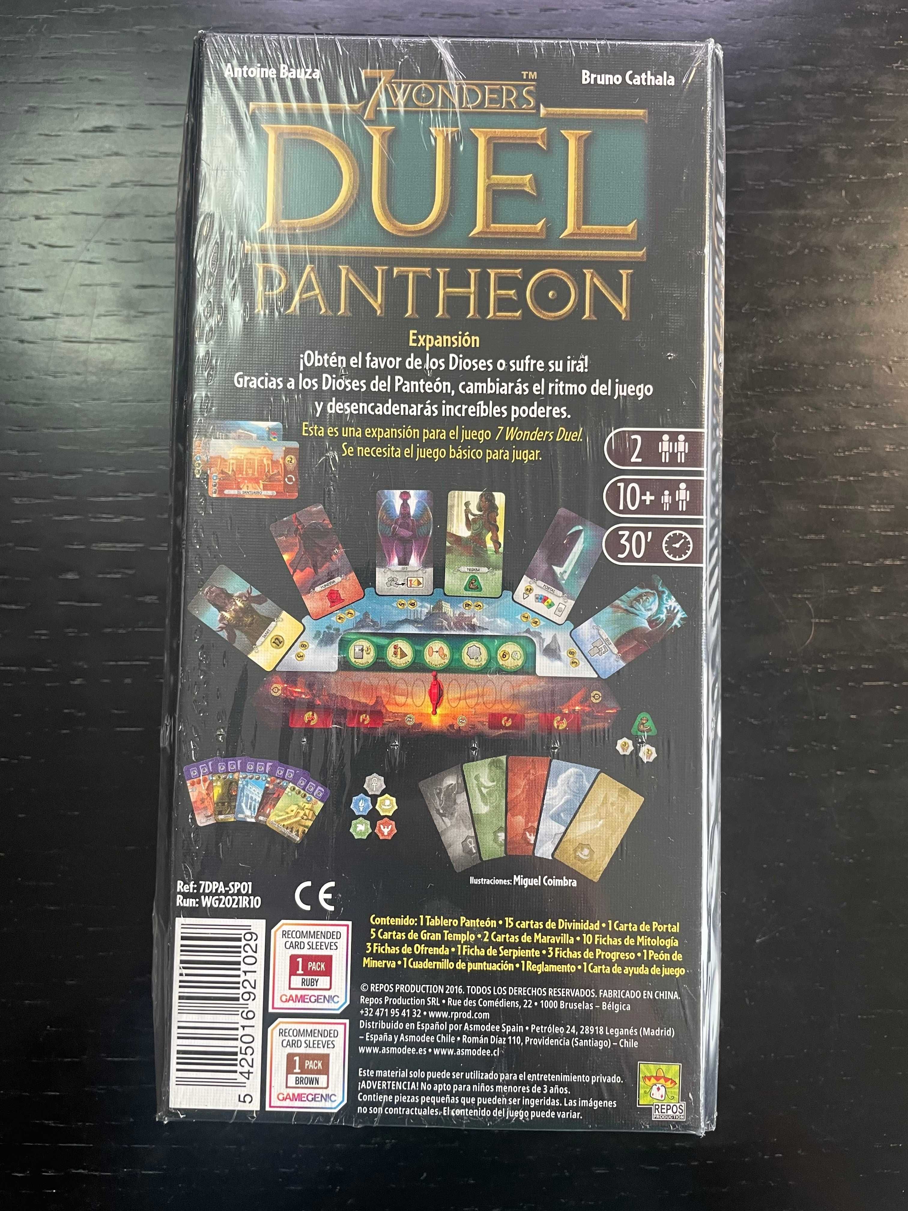 7 Wonders Duel: Pantheon (fechado e ainda selado) - nunca usado!