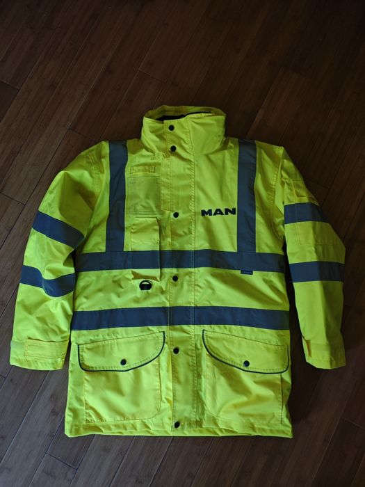 Kurtka ostrzegawcza robocza Portwest S427 rozm M, logo MAN