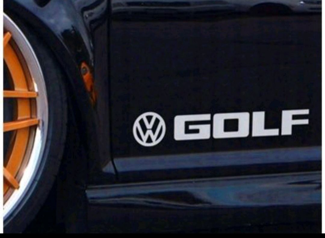 Наклейки полосы надписи golf Фольксваген гольф Volkswagen