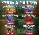 Пети та шеклі Grow A Garden.