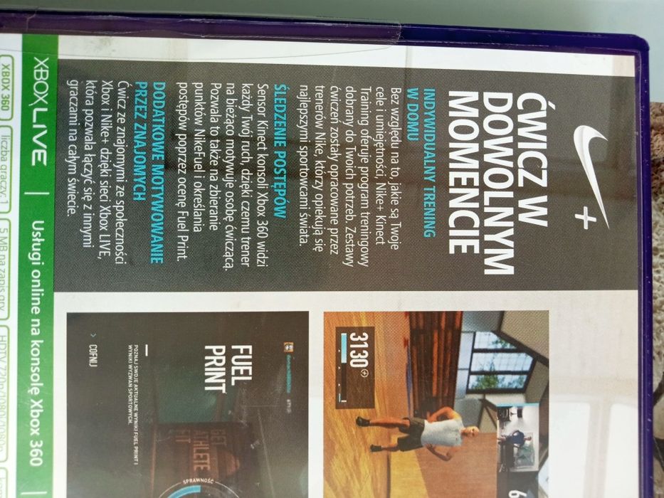 Xbox 360 NOWA gra Kinect nike training polska wersja językowa prezent