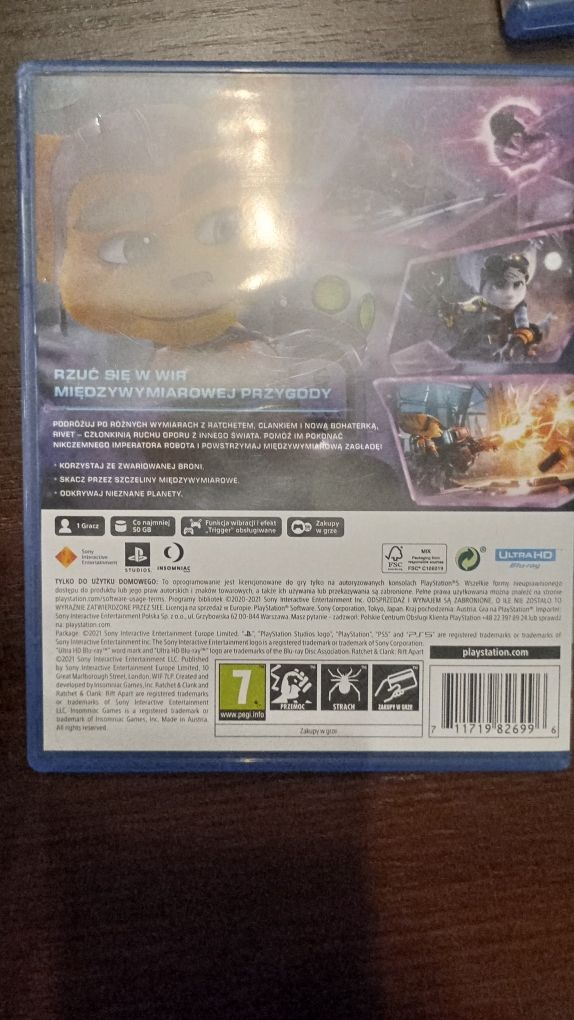 Gra PS5 Ratchet Clank Dubbing PL stan bdb