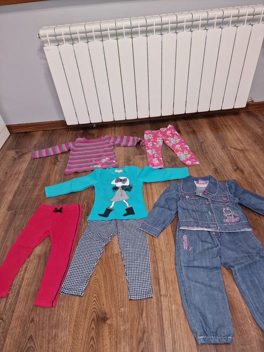 Paka ciuchow dziewczynka 92-98 na jesień