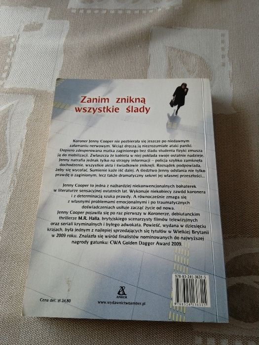 Książka "Zanim znikną wszystkie ślady" M.R. Hall