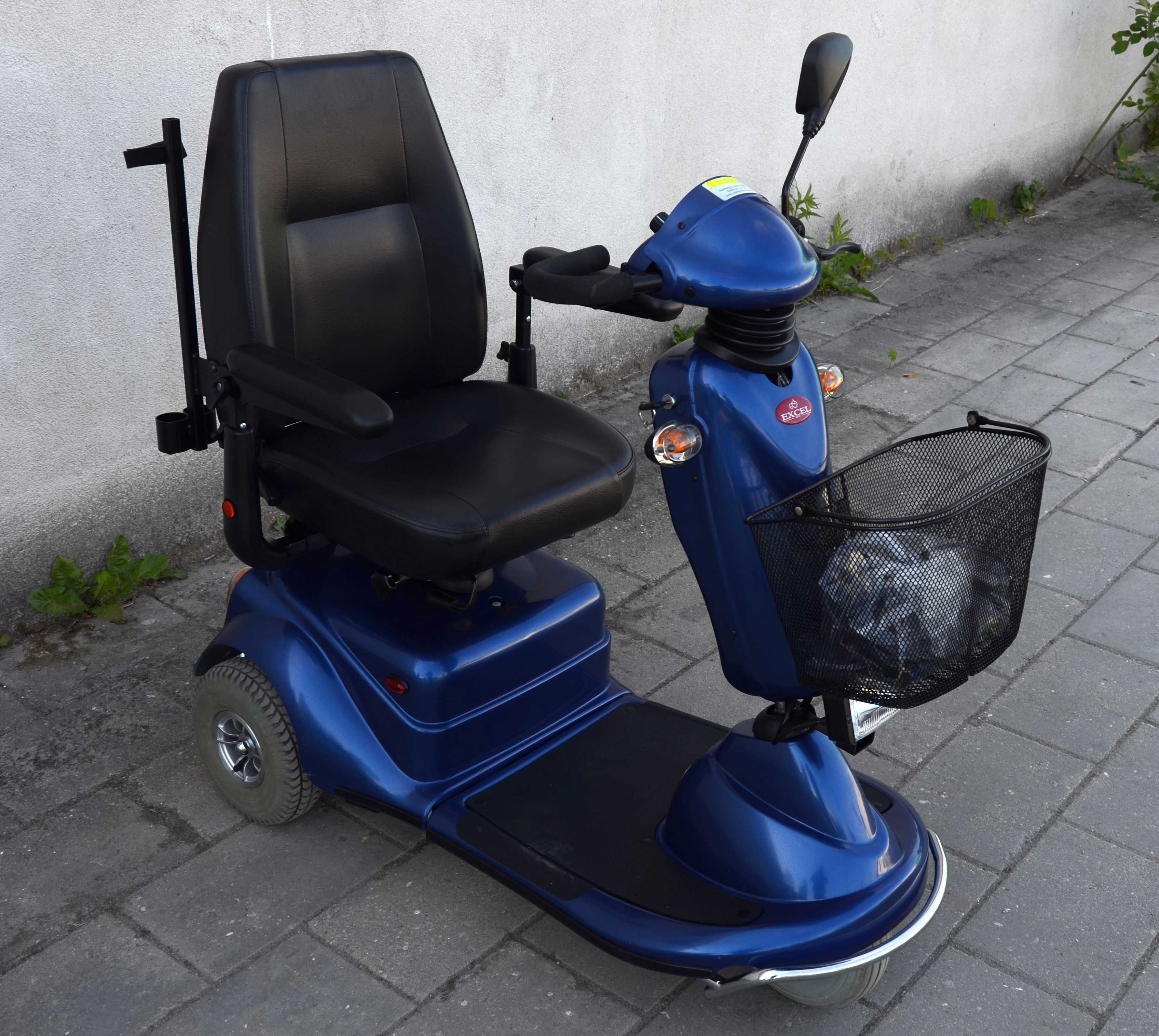 Elektryczny wózek inwalidzki skuter trójkołowy EXEL GALAXY navigator