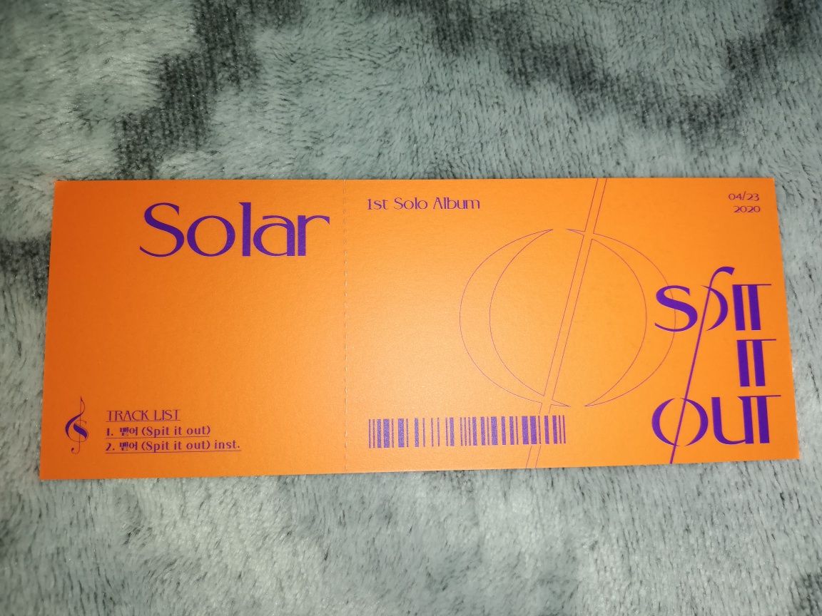 Mamamoo Solar Spit It Out photocard ticket za 12 zł