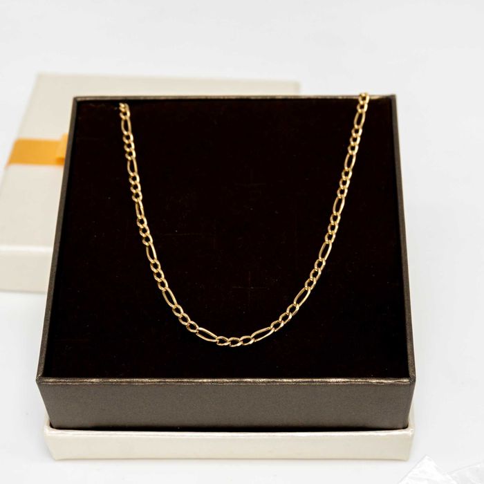 Złoty łańcuszek 585 5,59gram 60cm Figaro Pełny WYSYŁKA GRATIS