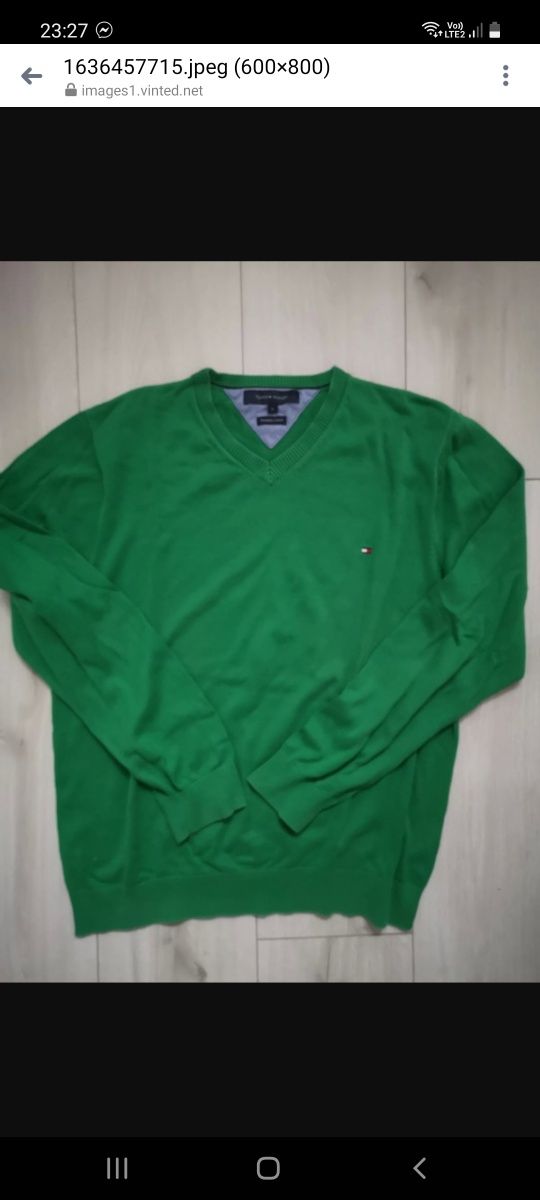 Tommy hilfiger-sliczny sweter- L