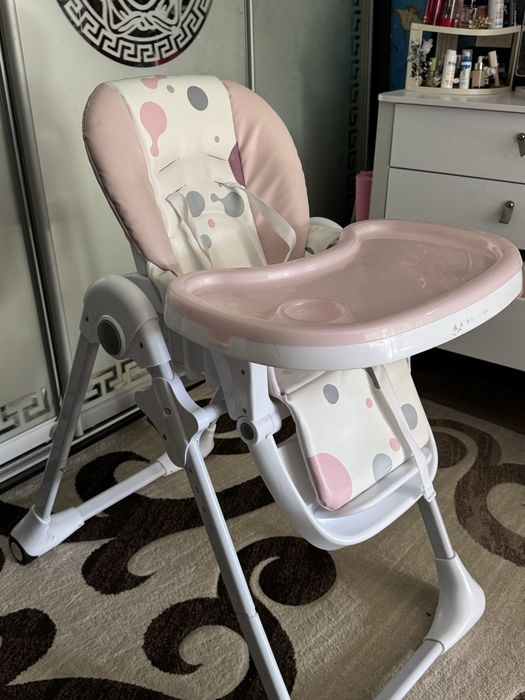 Стільчик для годування Kinderkraft Yummy Pink