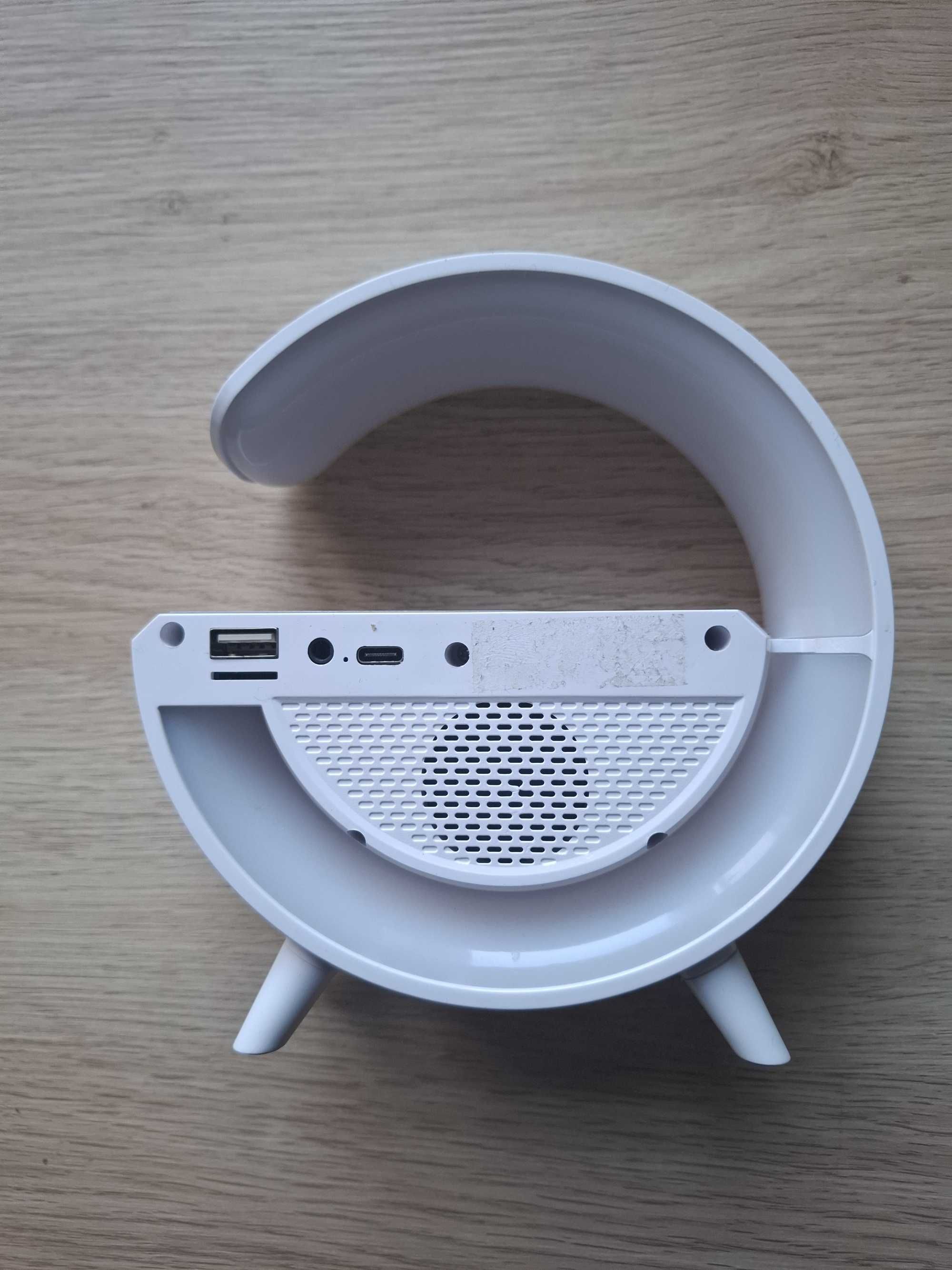 Głośnik RGB Google Bluetooth Ładowarka Indukcyjna