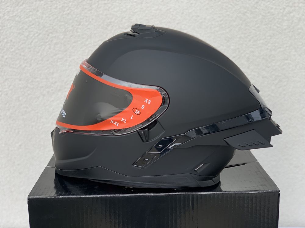 Kask motocyklowy LAZER RAFALE EVO SR POLIWEGLAN, Blenda, Czarny MATT!