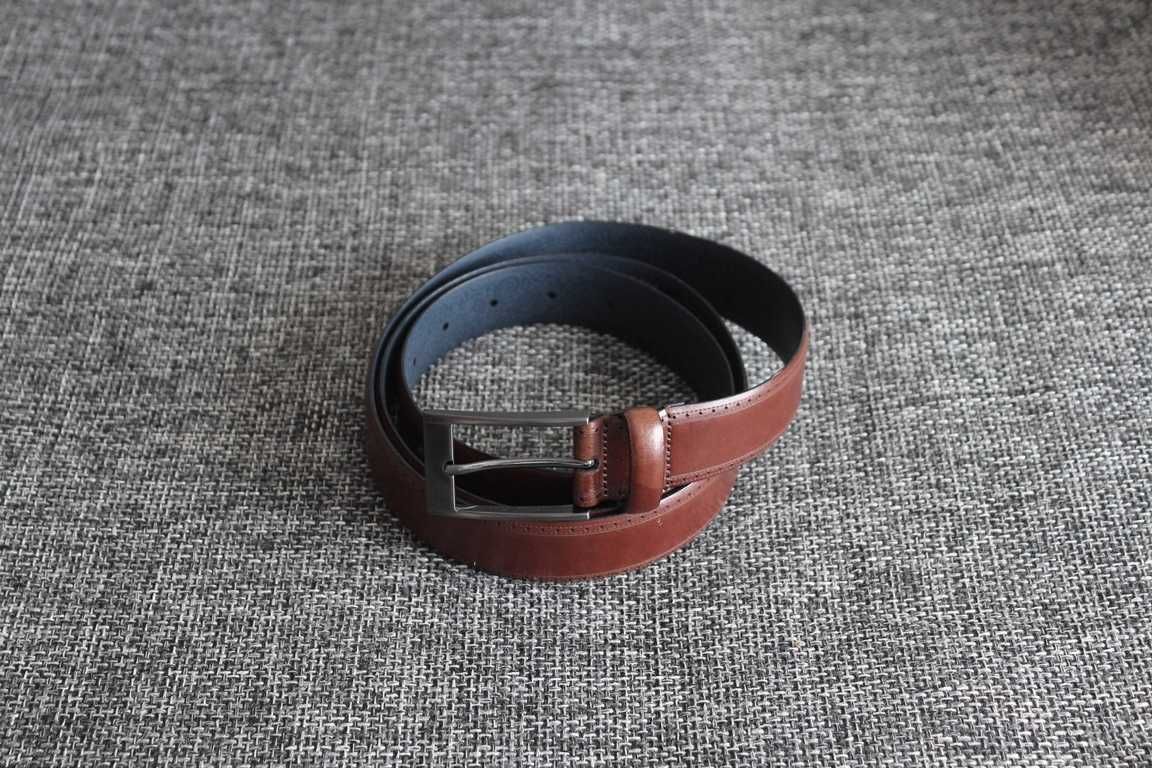 Ремінь шкіряний NEXT Signature Brogue Belt Оригінал Italy W45-51
