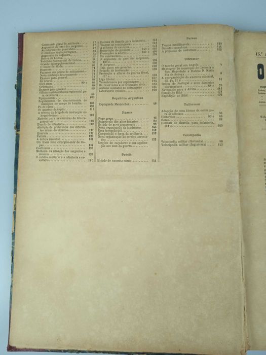 O Exercito Português - 1890 (periódico militar encadernado)