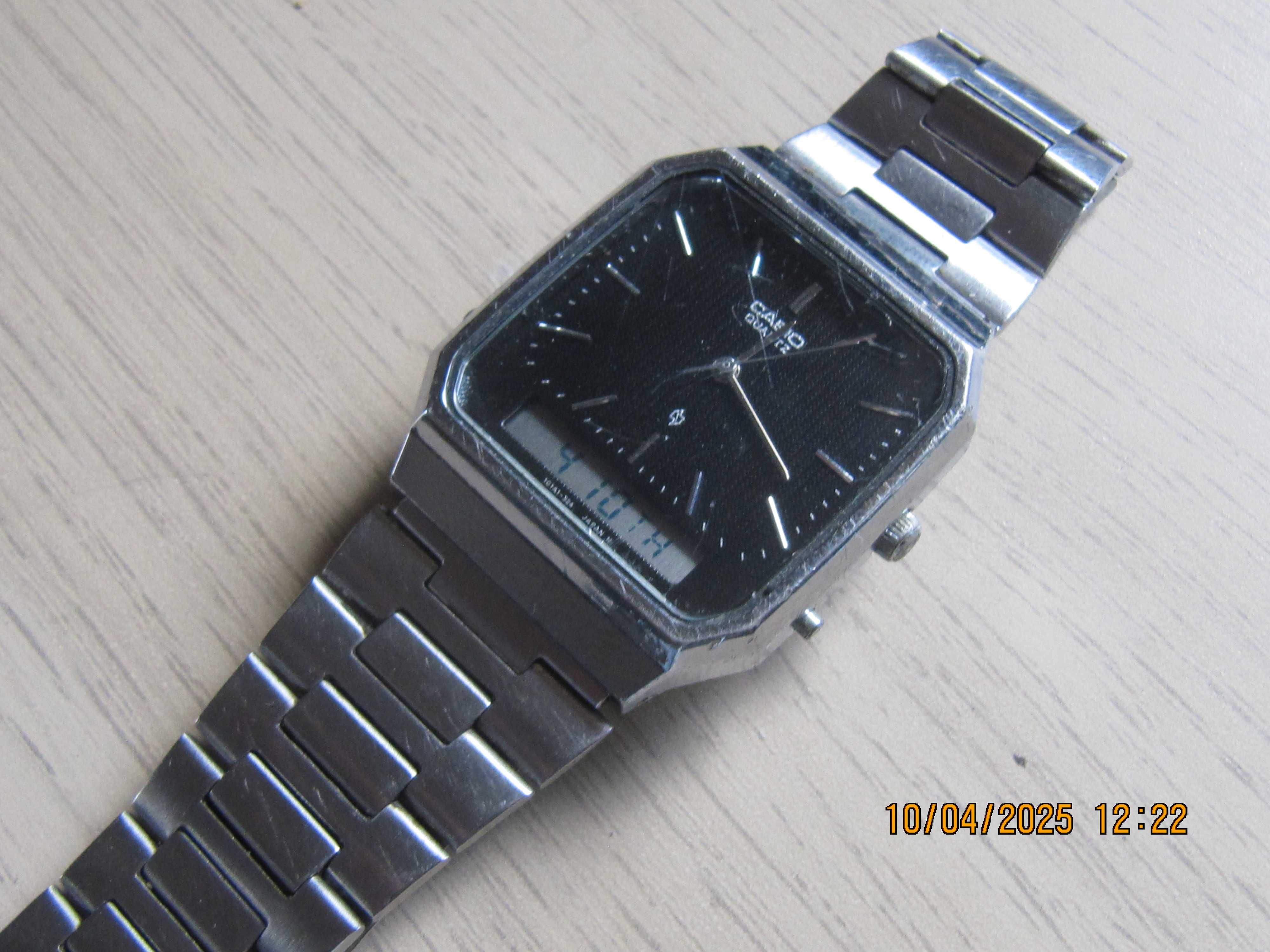 Casio AQ-414 dual time oryginalny zegarek