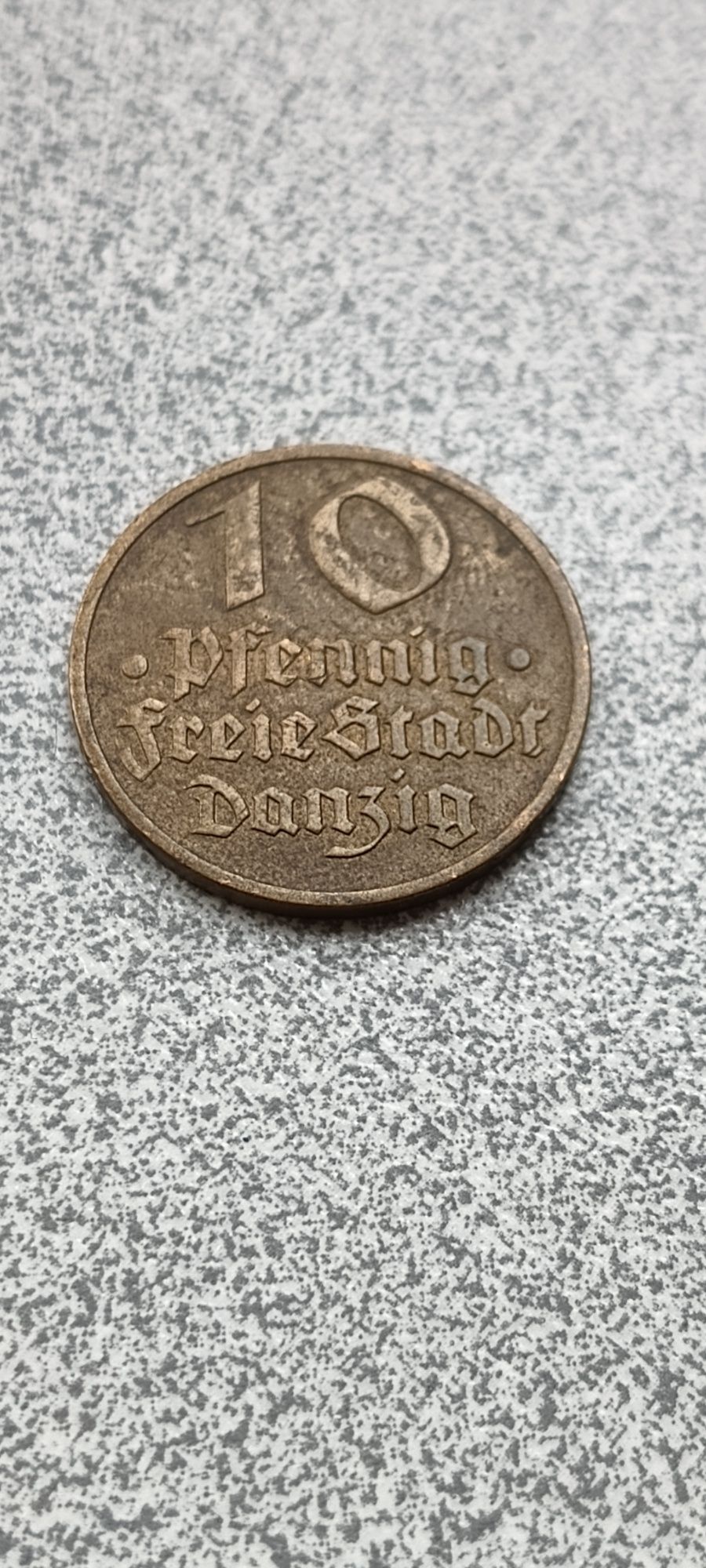 10 pfennig 1932 r. WMG Wolne Miasto Gdańsk dorsz