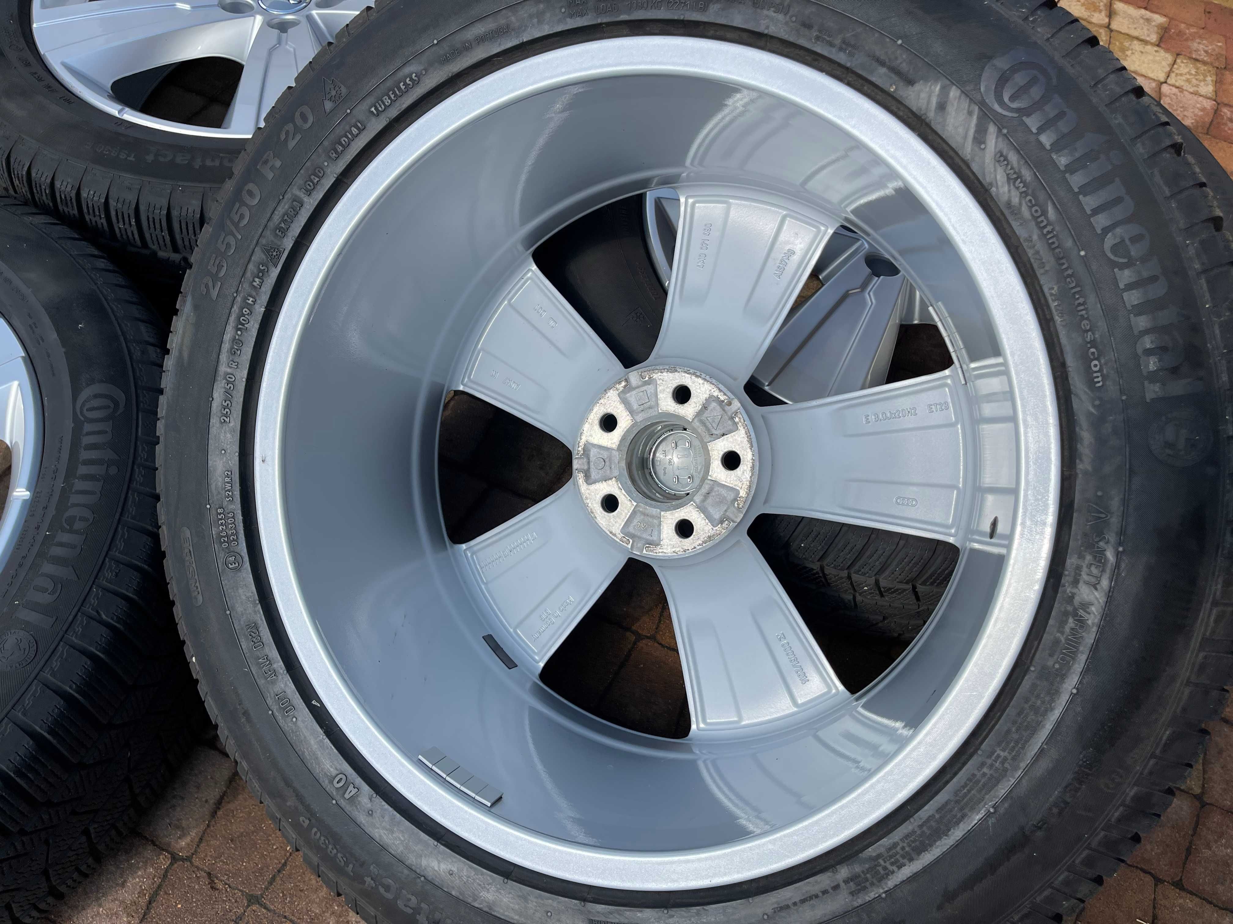 3809. Koła zimowe Audi Q7 4M 5x112 ET28 oryginalne 255/50/20