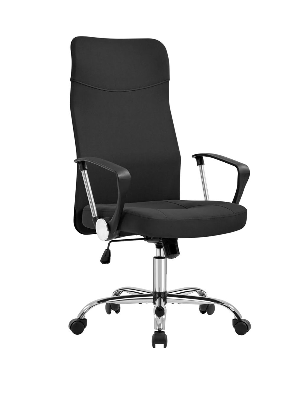 Krzesło fotel biurowy yaheetech z wysokim oparciem czarne