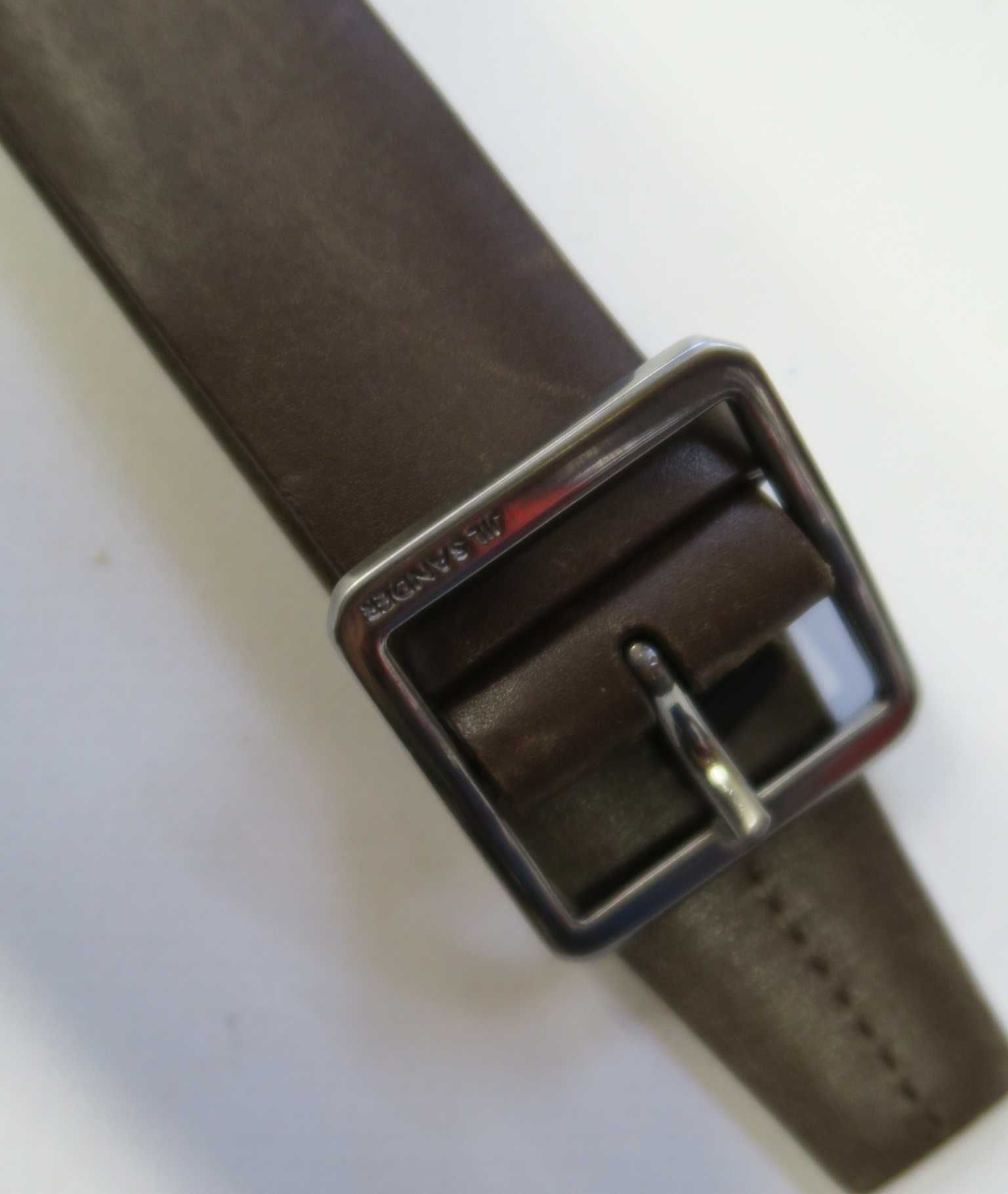 Pasek Jil Sander skórzany
