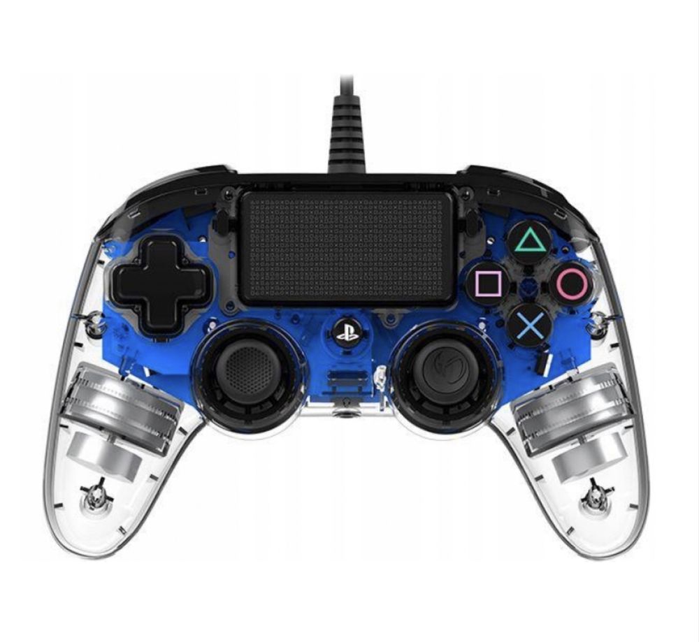 Nacon PS4 Compact Pad świecący niebieski + uchwyt