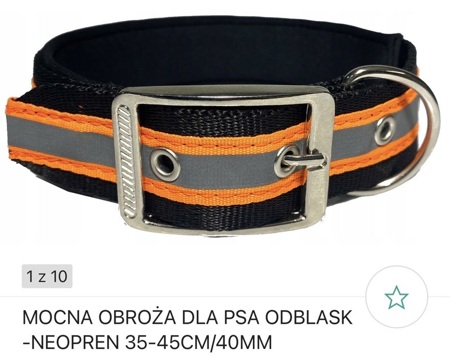 NOWA !! Obroża dla średniego psa