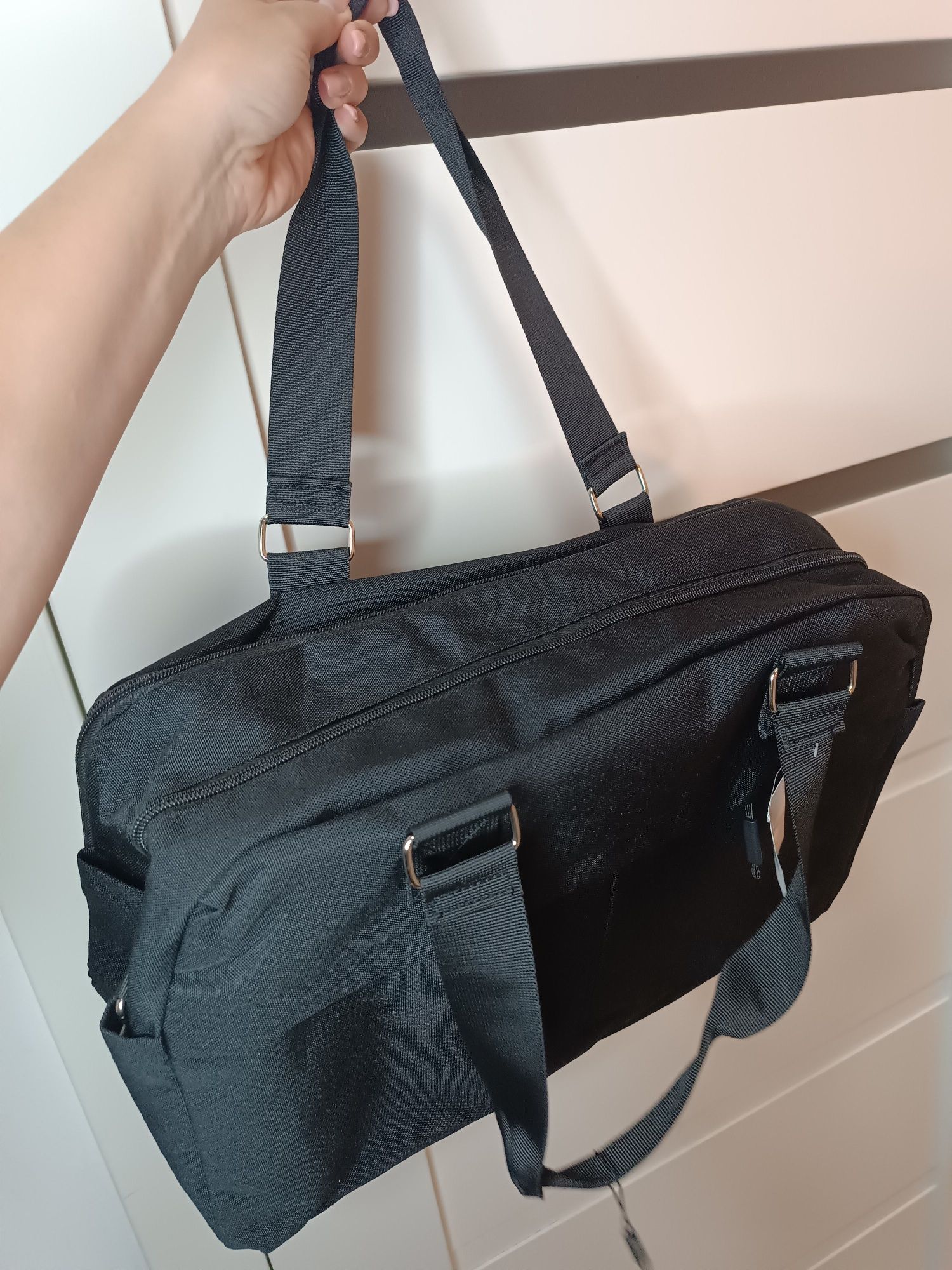 Nowa torba bagaż podręczny czarna t.k. Maxx do samolotu travel