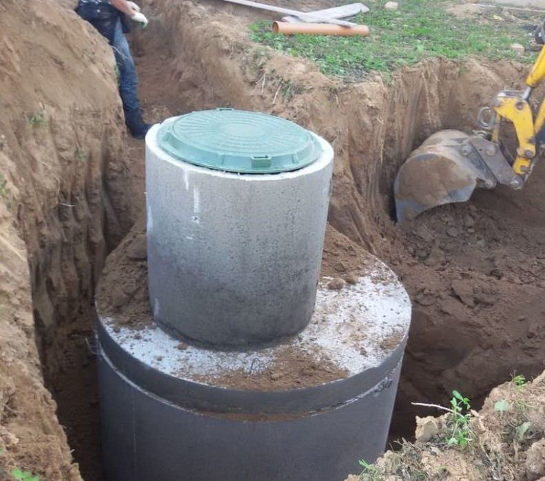 Септик під ключ з кілець для приватного будинку 10/12/16 м3