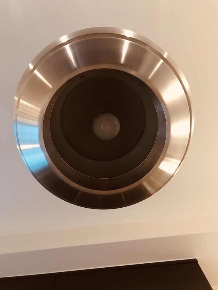 Lampa żyrandol stalowy