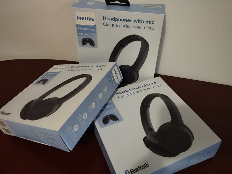 Słuchawki PHILIPS TAUH202BK/00, Czarne, NOWE.