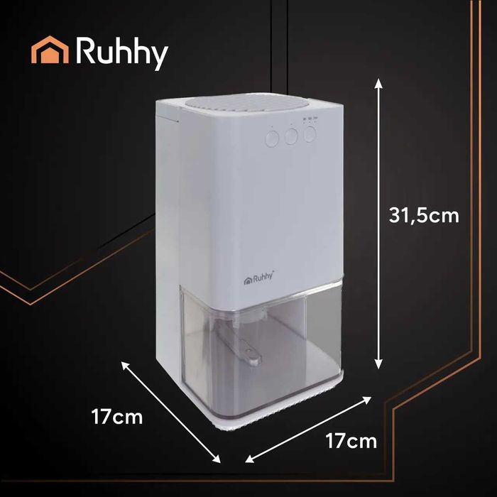 Осушувач повітря RUHHY 1.4 л з LED підсвіткою та таймером | осушитель
