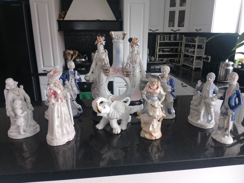 Kolekcja figurek porcelanowych