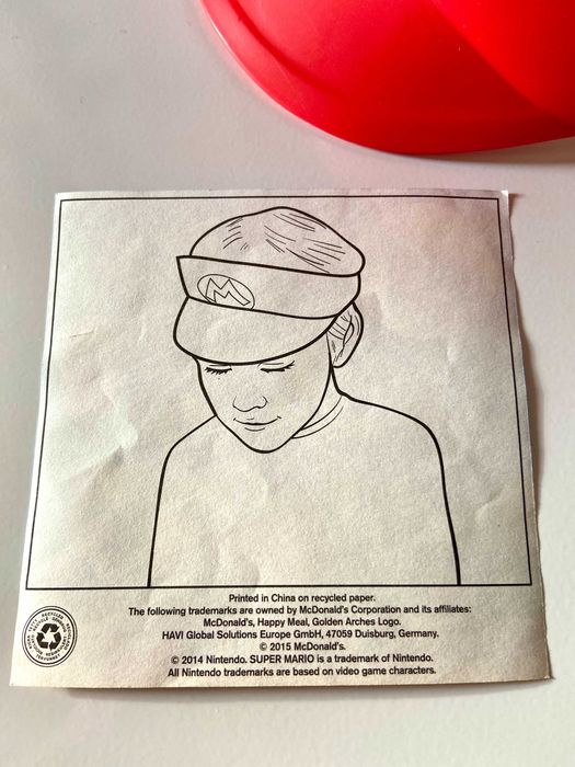 Chapéu Super Mario McDonalds Happy Meal