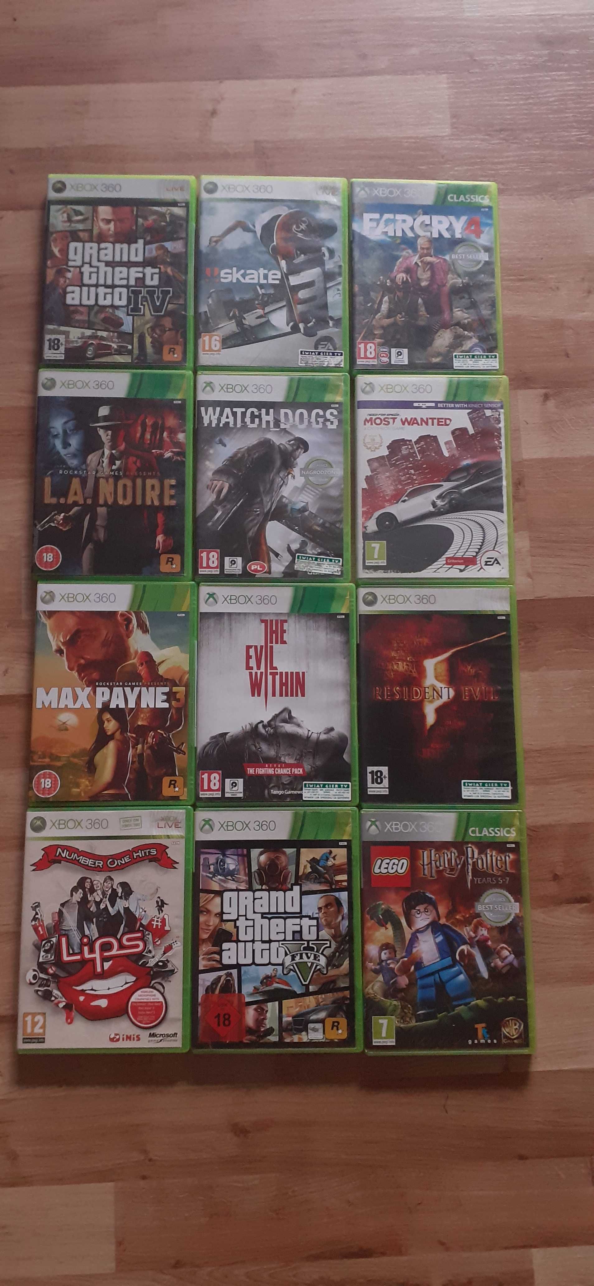 Gry Xbox 360 (GTA,resident evil,NFS,farcry,Lego,skate)