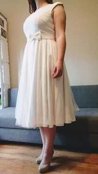 Suknia ślubna biała rozmiar 44