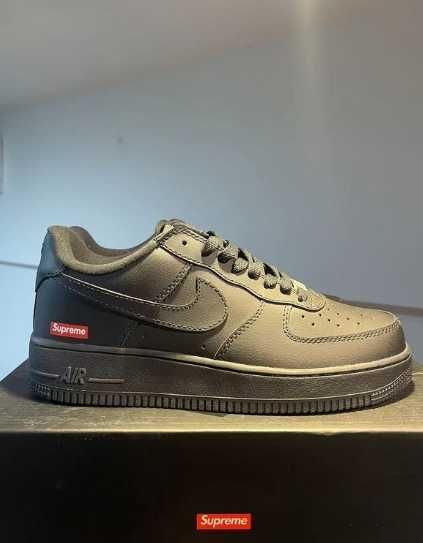 buty_Nike_Air_Force_1_Low_Supreme_Black_Espadryle / Rozmiar.38.5