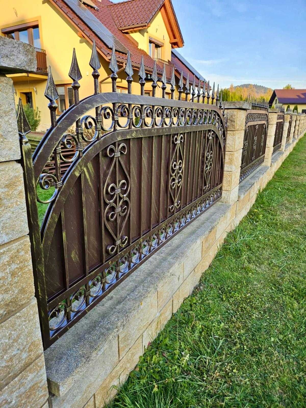 BRAMA metalowa ogrodzenie kute metalowa KOWALSTWO ARTYSTYCZNE