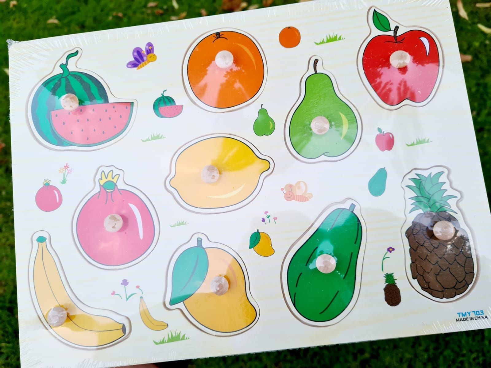 Nowe Puzzle drewniane Owoce dla maluszka - zabawki